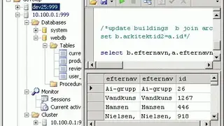ScimoreDB screenshot