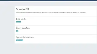 ScimoreDB screenshot