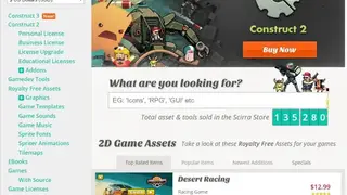Scirra Store screenshot