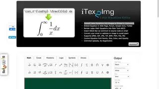 Sciweavers Online Latex Equation Editor screenshot