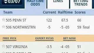 ScoresAndOdds screenshot