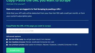 ScrapingBot screenshot
