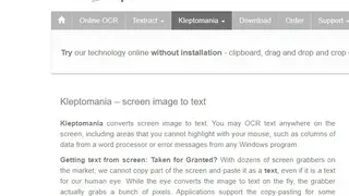 Screen OCR screenshot