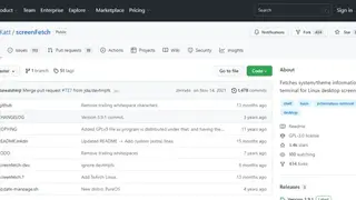 Screenfetch screenshot