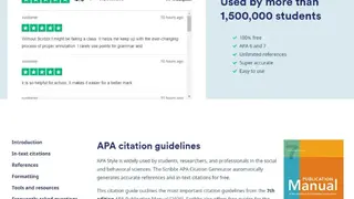 Scribbr APA Generator screenshot