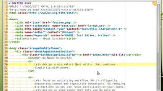 Scribe Text Editor screenshot