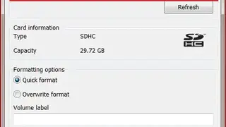 SD Card Formatter screenshot