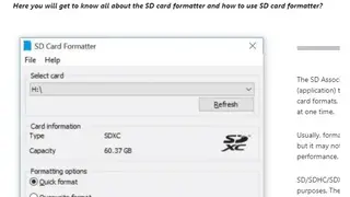 SD Formatter screenshot