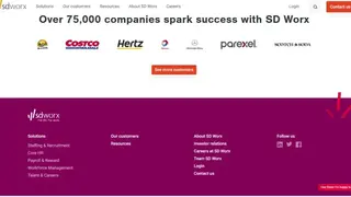 SD Worx Payroll screenshot