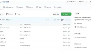 Sdspeed screenshot