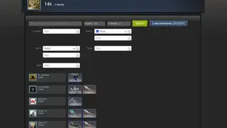 Search items between steam friends. screenshot