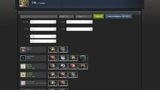 Search items between steam friends. screenshot
