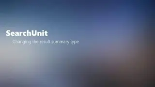 SearchUnit screenshot