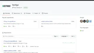 Sectigo SSL Certificates screenshot