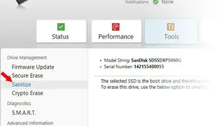 Secure Erase screenshot