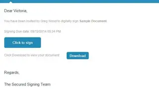 Secured Signing screenshot