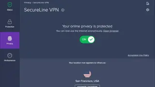 SecureLine VPN screenshot