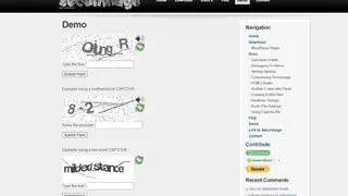 Securimage screenshot
