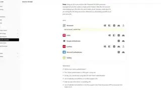 Security Checklist screenshot