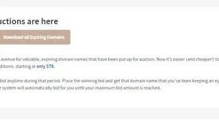 Sedo Expiring Domains screenshot