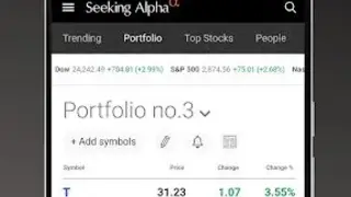 Seeking Alpha screenshot