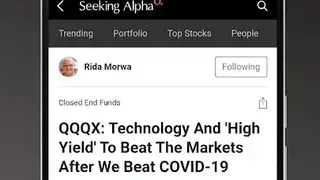 Seeking Alpha screenshot