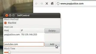 SelfControl — The Linux port screenshot