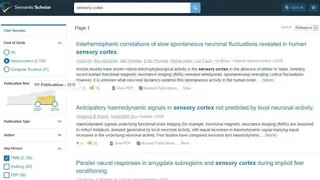 Semantic Scholar screenshot