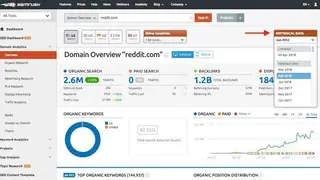 SEMrush screenshot