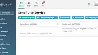 SendPulse screenshot