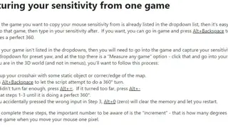 Sensitivity Matcher screenshot