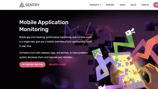 Sentry Mobile Application Monitoring screenshot