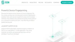 SEON Sense Platform screenshot