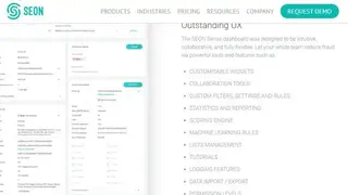 SEON Sense Platform screenshot