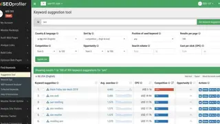 SEOprofiler screenshot
