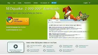 SEOquake screenshot