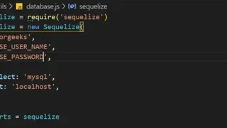Sequelize screenshot