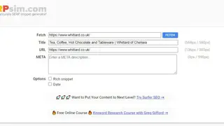 SERPSim screenshot