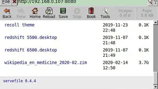 Servefile screenshot