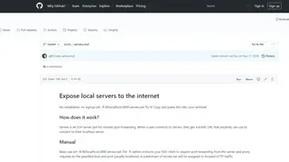 Serveo screenshot