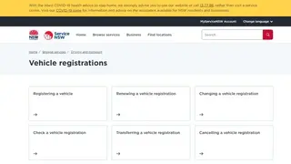Service NSW screenshot
