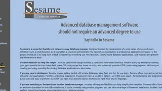 Sesame Database Manager screenshot