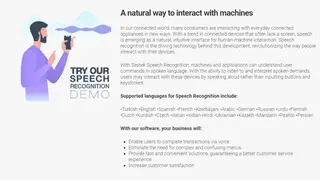 SESTEK Speech Recognition screenshot