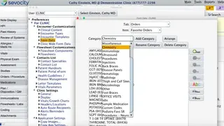 Sevocity Electronic Health Records screenshot