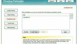 Shadow Defender screenshot