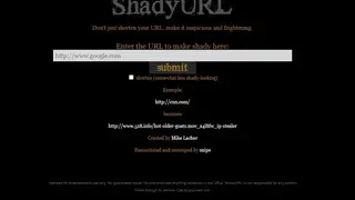 ShadyURL screenshot