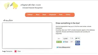Shapecatcher screenshot