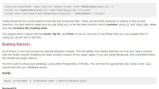 Share Plugin screenshot