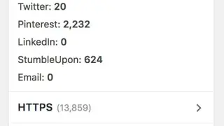 Shared Counts screenshot