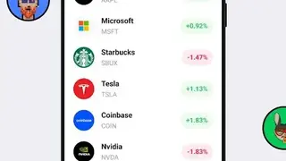 Shares screenshot
